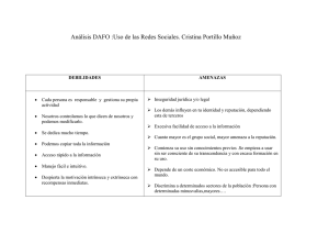 Puntos débiles y fortalezas ( Análisis DAFO de la identidad digital
