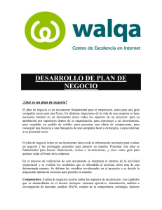 Plan de Negocio para Empresas de Internet