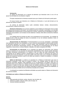 Sistema de Información  Introducción