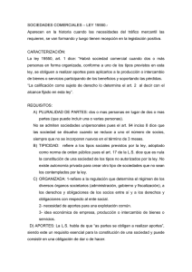 SOCIEDADES COMERCIALES – LEY 19550