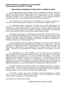 resultados económicos positivos al cierre de 2008
