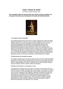 Cirque du soleil - Colegio Internacional e Instituto Superior Parque