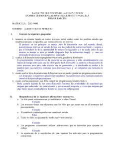 FACULTAD DE CIENCIAS DE LA COMPUTACION PRIMER PARCIAL