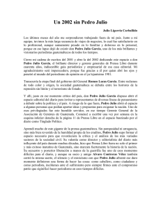Un 2002 sin Pedro Julio