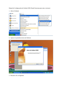 Manual de Configuración de Outlook 2003 (Puede Funcionar para