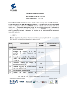 Invitación a cotizar servidores