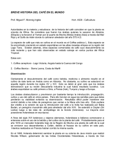 BREVE HISTORIA DEL CAFÉ EN EL MUNDO