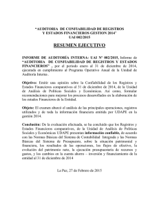 UAI Nº 002/2015 - Unidad de Análisis de Políticas Sociales y