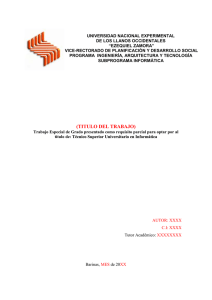 Plantilla Tesis Informática UNELLEZ