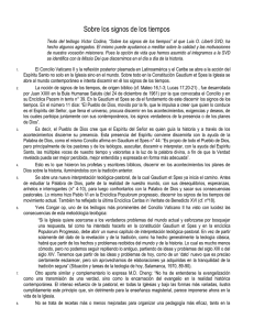 Sobre los signos de los tiempos