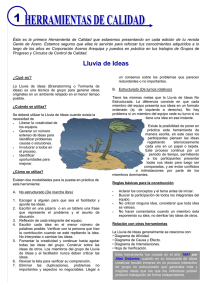 Calidad lluvia de ideas