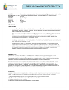Ficha Taller de Comunicación Efectiva