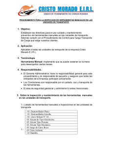 Procedimiento Inspección Herramientas Manuales Transporte