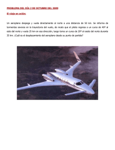 PROBLEMA DEL DÍA 2 DE OCTUBRE DEL 2009 El viaje en avión