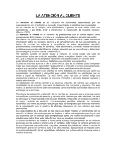 LA ATENCIÓN AL CLIENTE