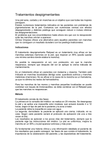 Tratamientos despigmentantes