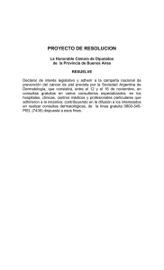 PROYECTO DE RESOLUCION