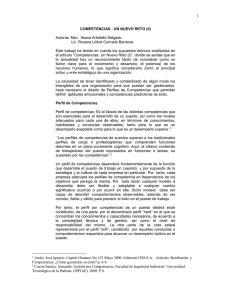 COMPETENCIAS : UN NUEVO RETO (ll)