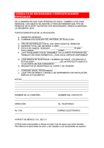 aplicación de la hoja de especificaciones - hi
