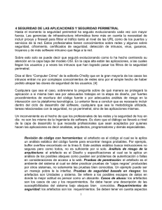 4 SEGURIDAD DE LAS APLICACIONES Y SEGURIDAD
