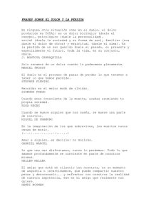 FRASES SOBRE EL DOLOR Y LA PÉRDIDA