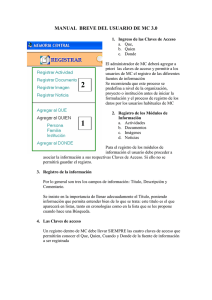 Manual Breve del Usuario de MC 3.0