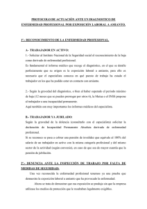 PROTOCOLO DE ACTUACIÓN ANTE UN DIAGNOSTICO DE