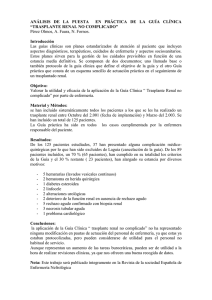 análisis de la puesta en práctica de la guía clínica “trasplante renal