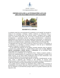 Actividad Física en Adultos Mayores