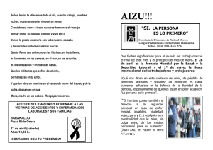 Señor Jesús, te ofrecemos todo el día, nuestro trabajo, nuestras