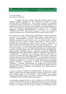aportes de las neurociencias a la educacion infantil