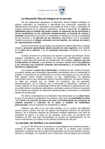 La Educación Sexual Integral en la escuela