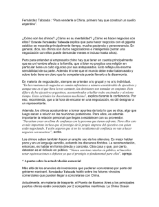 negociación con China