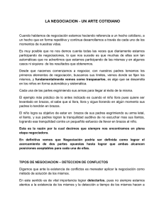 LA NEGOCIACION - UN ARTE COTIDIANO