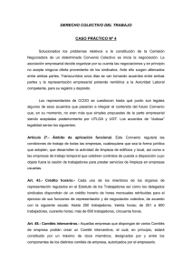 CASO Nº 4: CONTENIDO DEL CONVENIO COLECTIVO