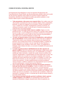 COMO FUNCIONA NUESTA MENTE