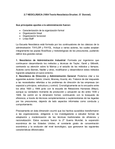 Escuela Neoclásica de Administración: Resumen