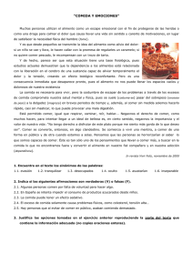 “COMIDA Y EMOCIONES”