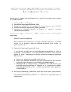 Guía para la Presentación de Proyectos de Infraestructura