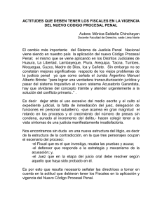 actitudes que deben tener los fiscales en la vigencia del nuevo codigo