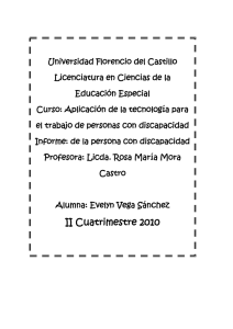 Edad, sexo, nivel en que se encuentra ya sea en: la escuela