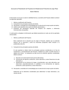 Guía para la Presentación de Proyectos de Infraestructura