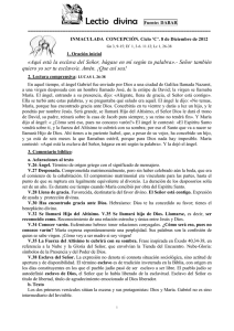 lectio divina inmaculada
