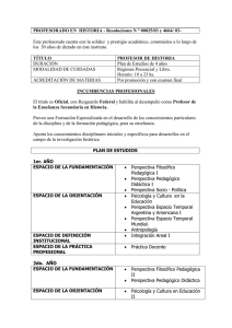 PROFESORADO EN HISTORIA - Instituto Santo Tomás de Aquino