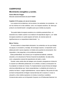 Capítulo II: El cuerpo y la voz en la escena