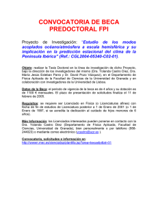 Se pone en conocimiento de los Licenciados en Física (o