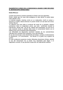 diagnóstico clínico en la endodoncia usando como recurso el