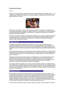 Fomento de la lectura