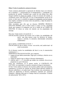 Eliseo Verón: la noción de contrato de lectura