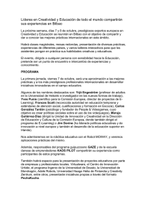 Creatividad y Educación: diseñando el futuro